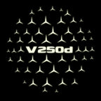 MERCEDES BENZ V 250d LOGO PROJECTOT LIGHTS  (quantity 1 = 1 sets/2 door lights)Nr.03f09
