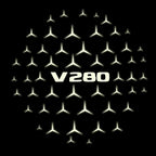 MERCEDES BENZ V 280 LOGO PROJECTOT LIGHTS  (quantity 1 = 1 sets/2 door lights)Nr.03f015