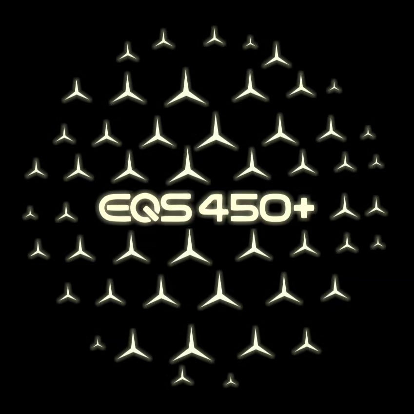 MERCEDES BENZ EQS 450  LOGO PROJECTOR LIGHTS  (quantity 1 = 1 sets/2 door lights)Nr.03f06