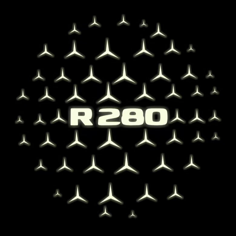 MERCEDES BENZ R 280 LOGO PROJECTOR LIGHTS  (quantity 1 = 1 sets/2 door lights)Nr.03f029