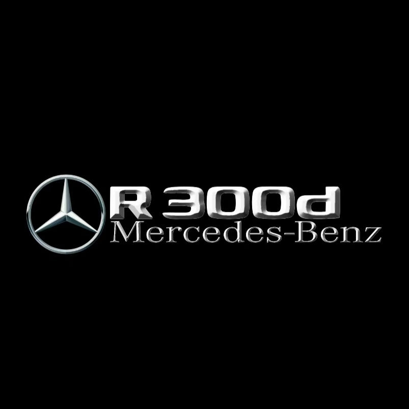 MERCEDES BENZ R 300d LOGO PROJECTOR LIGHTS  (quantity 1 = 1 sets/2 door lights)Nr.03f033