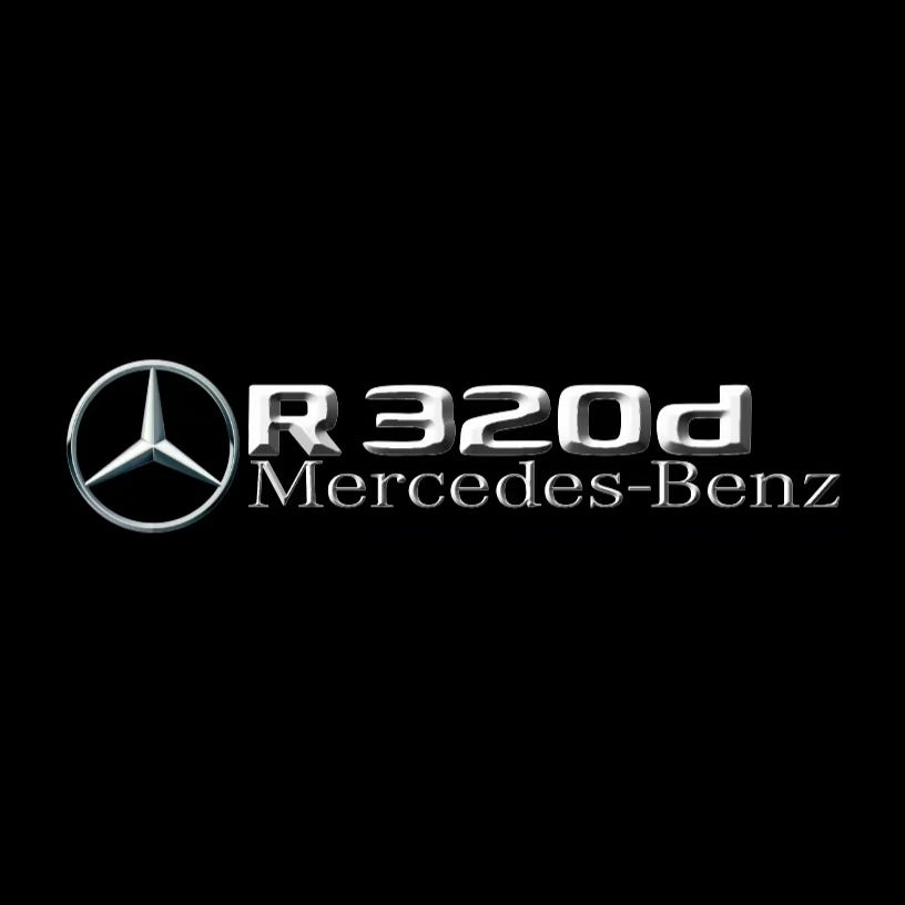 MERCEDES BENZ R 320d LOGO PROJECTOR LIGHTS  (quantity 1 = 1 sets/2 door lights)Nr.03f036
