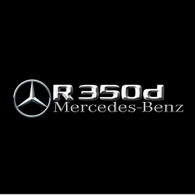 MERCEDES BENZ R 350d LOGO PROJECTOR LIGHTS  (quantity 1 = 1 sets/2 door lights)Nr.03f039