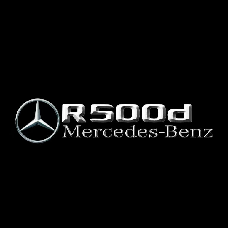 MERCEDES BENZ R 500d LOGO PROJECTOR LIGHTS  (quantity 1 = 1 sets/2 door lights)Nr.03f042