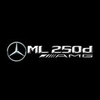 MERCEDES BENZ ML 250d LOGO PROJECTOR LIGHTS  (quantity 1 = 1 sets/2 door lights)Nr.03f015
