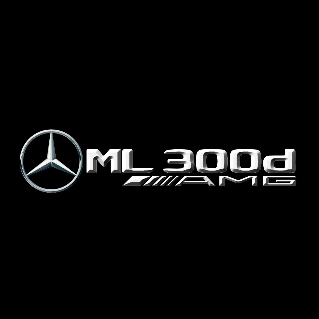 MERCEDES BENZ ML 300d LOGO PROJECTOR LIGHTS  (quantity 1 = 1 sets/2 door lights)Nr.03f021