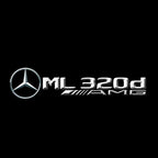 MERCEDES BENZ ML 320d LOGO PROJECTOR LIGHTS  (quantity 1 = 1 sets/2 door lights)Nr.03f024