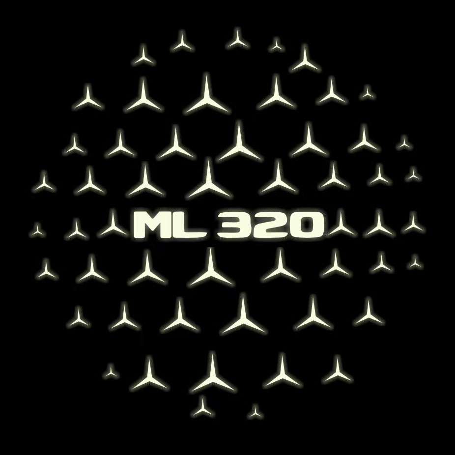 MERCEDES BENZ ML 320 LOGO PROJECTOR LIGHTS  (quantity 1 = 1 sets/2 door lights)Nr.03f023