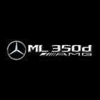 MERCEDES BENZ ML 350d LOGO PROJECTOR LIGHTS  (quantity 1 = 1 sets/2 door lights)Nr.03f027