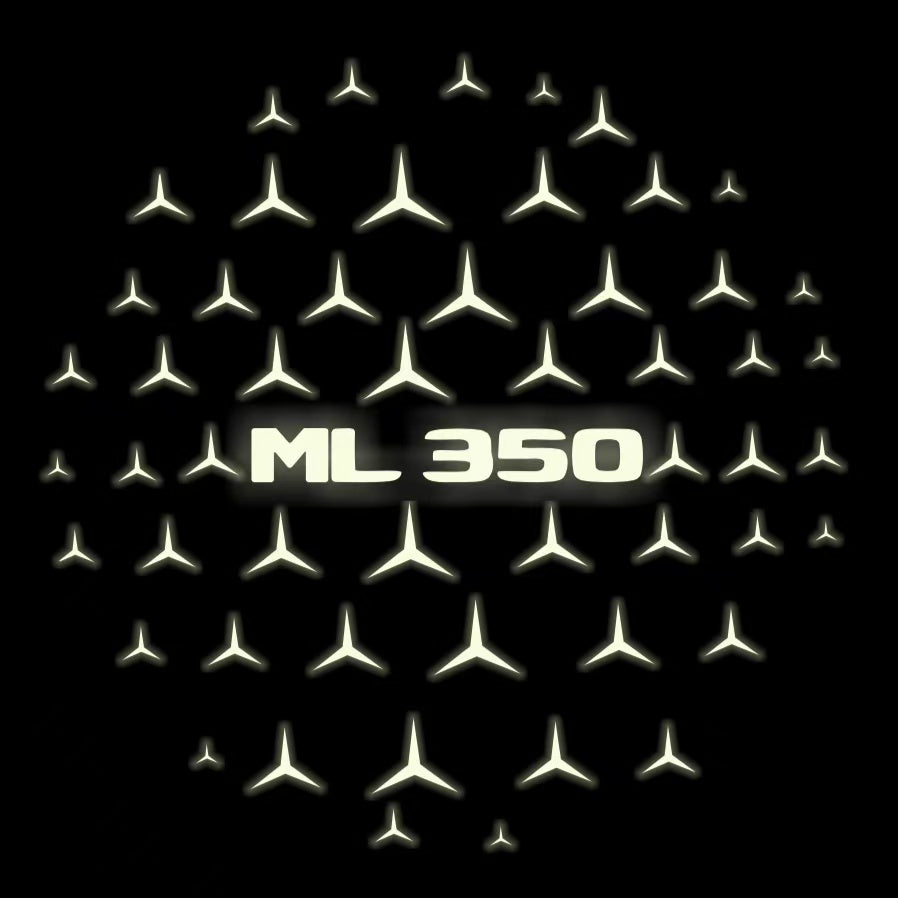 MERCEDES BENZ ML 350 LOGO PROJECTOR LIGHTS  (quantity 1 = 1 sets/2 door lights)Nr.03f026