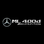 MERCEDES BENZ ML 400d LOGO PROJECTOR LIGHTS  (quantity 1 = 1 sets/2 door lights)Nr.03f030