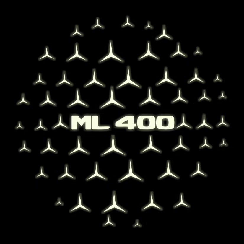 MERCEDES BENZ ML 400 LOGO PROJECTOR LIGHTS  (quantity 1 = 1 sets/2 door lights)Nr.03f029
