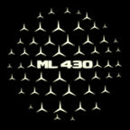 MERCEDES BENZ ML 430 LOGO PROJECTOR LIGHTS  (quantity 1 = 1 sets/2 door lights)Nr.03f032