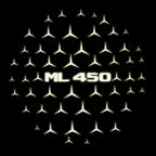 MERCEDES BENZ ML 450 LOGO PROJECTOR LIGHTS  (quantity 1 = 1 sets/2 door lights)Nr.03f035