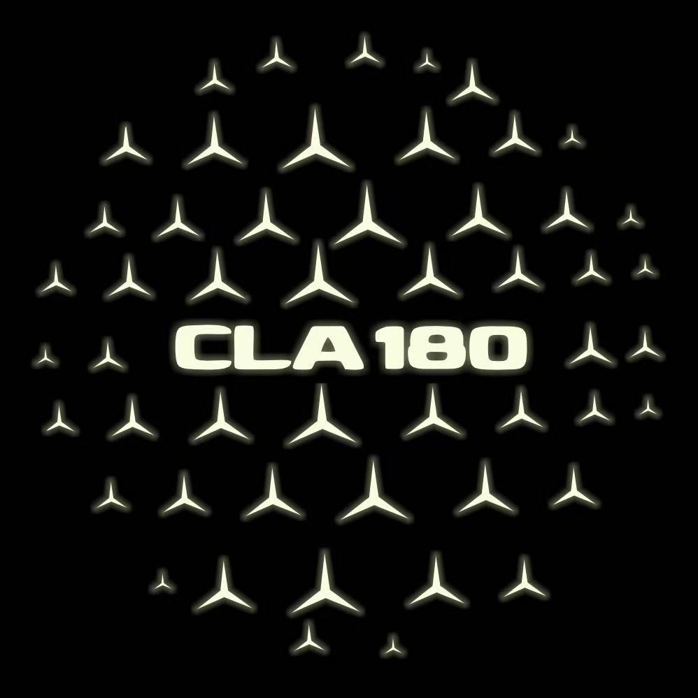 MERCEDES BENZ CLA 180  LOGO PROJECTOT LIGHTS  (quantity 1 = 1 sets/2 door lights)Nr.03f015