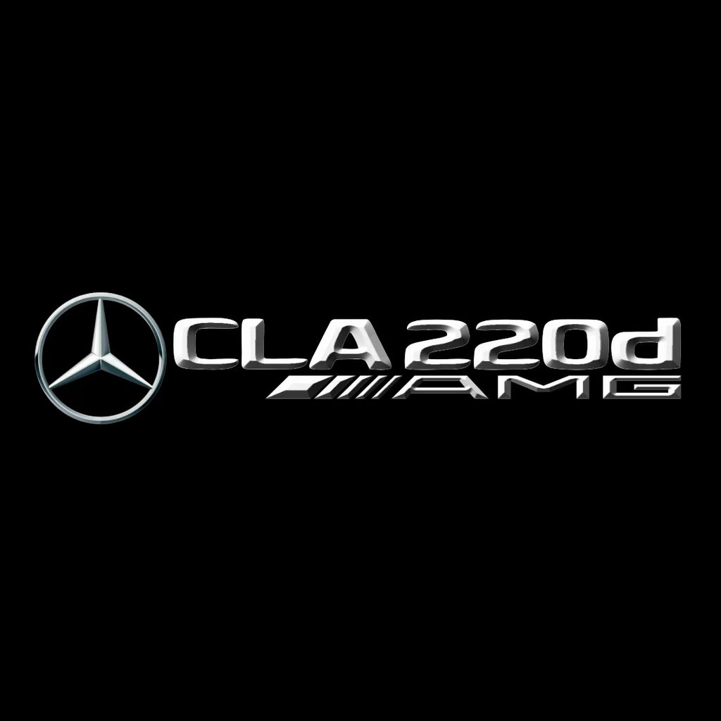 MERCEDES BENZ CLA 220d AMG LOGO PROJECTOT LIGHTS  (quantity 1 = 1 sets/2 door lights)Nr.03f020