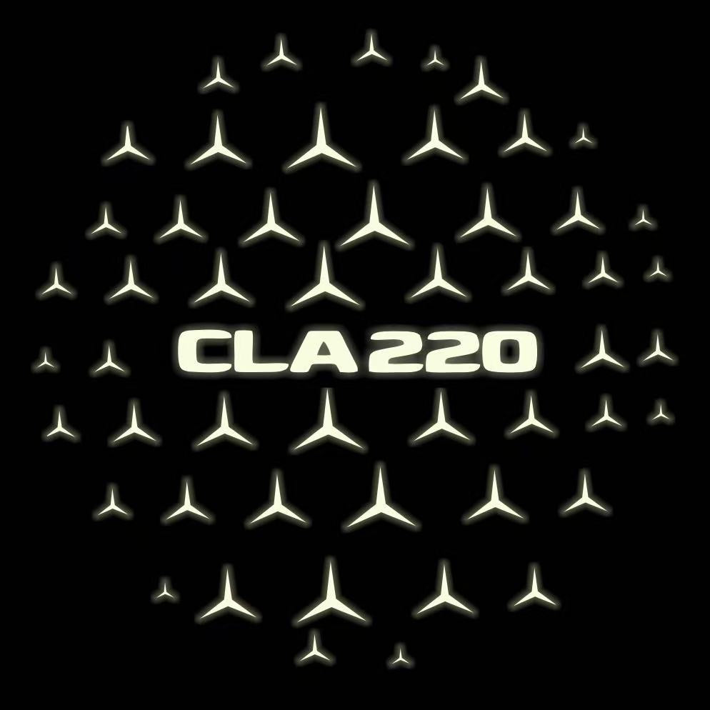 MERCEDES BENZ CLA 220  LOGO PROJECTOT LIGHTS  (quantity 1 = 1 sets/2 door lights)Nr.03f021
