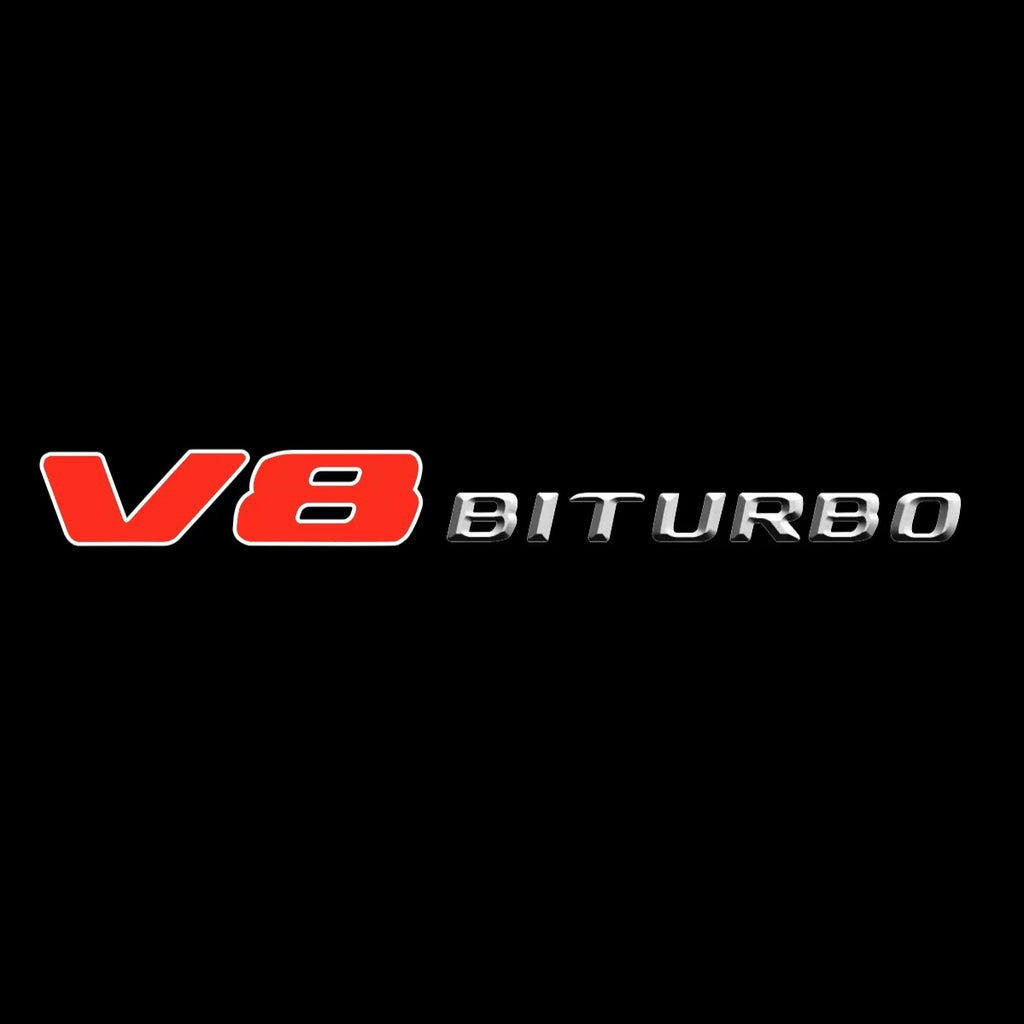MERCEDES BENZ V8 BITURBO LOGO PROJECTOT LIGHTS(quantity 1 = 1 sets/2 door lights) Nr.03f 07