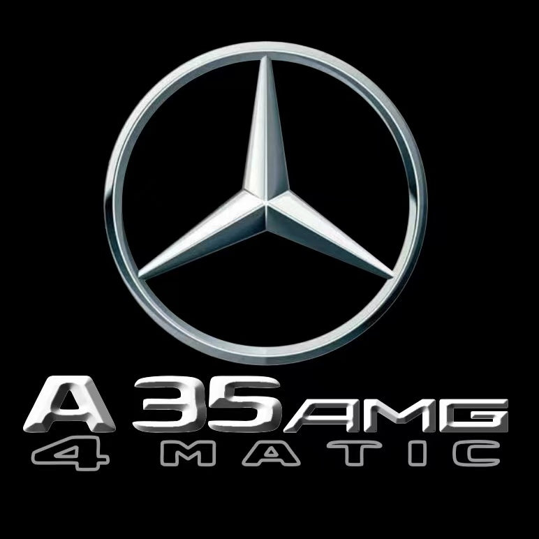 MERCEDES BENZ A35 AMG  LOGO PROJECTOR LIGHTS  (quantity 1 = 1 sets/2 door lights)Nr.03f025