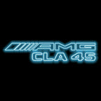 MERCEDES BENZ CLA 45 AMG   LOGO PROJECTOT LIGHTS  (quantity 1 = 1 sets/2 door lights)Nr.03f08