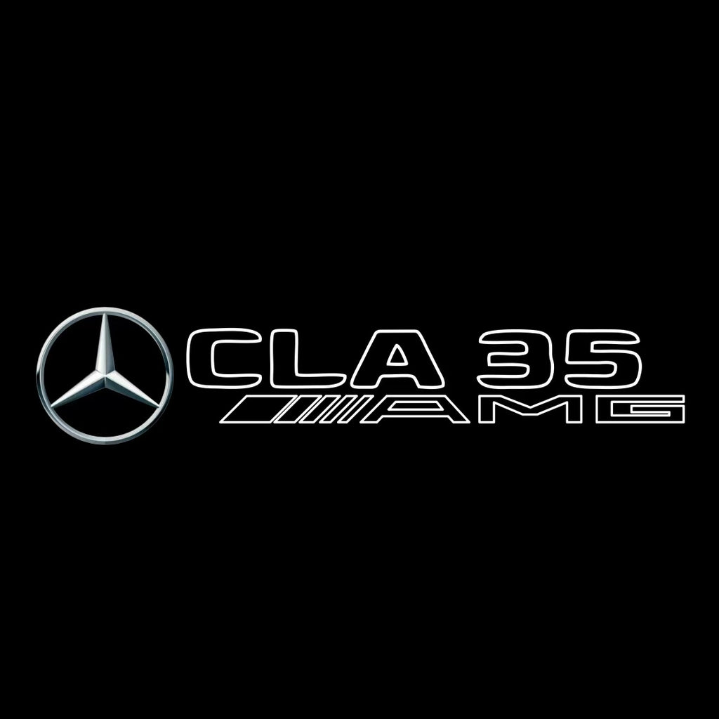MERCEDES BENZ CLA 35 AMG  LOGO PROJECTOT LIGHTS  (quantity 1 = 1 sets/2 door lights)Nr.03f03