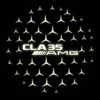 MERCEDES BENZ CLA 35 AMG   LOGO PROJECTOT LIGHTS  (quantity 1 = 1 sets/2 door lights)Nr.03f05