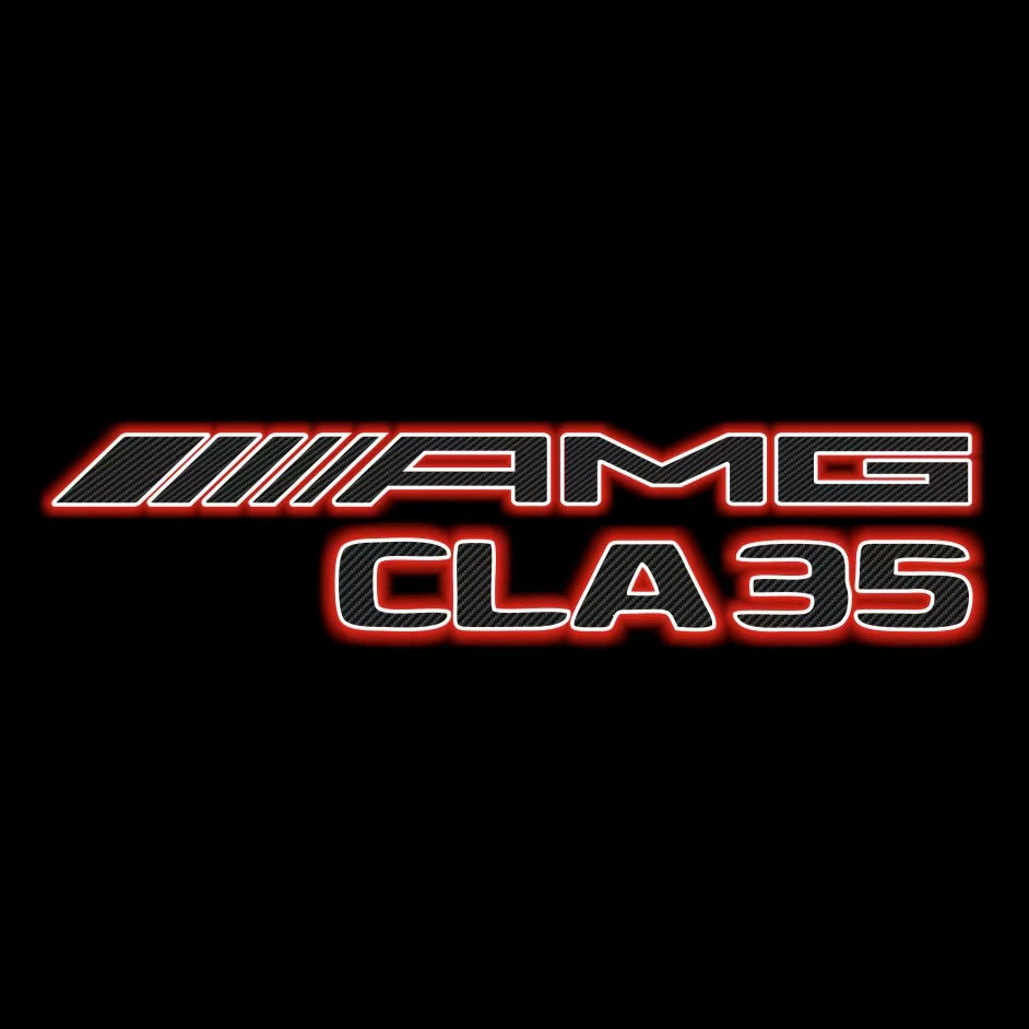 MERCEDES BENZ CLA 35 AMG  LOGO PROJECTOT LIGHTS  (quantity 1 = 1 sets/2 door lights)Nr.03f06
