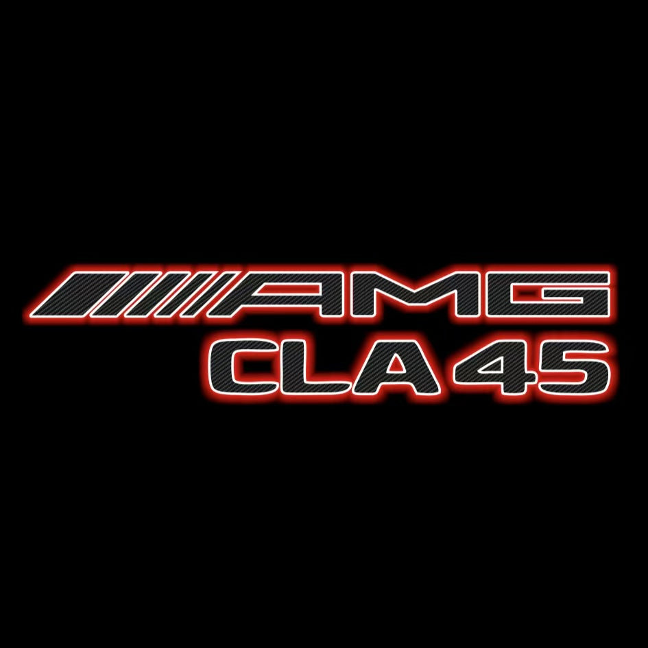 MERCEDES BENZ CLA 45 AMG   LOGO PROJECTOT LIGHTS  (quantity 1 = 1 sets/2 door lights)Nr.03f012