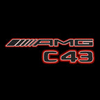 MERCEDES BENZ  C43 AMG LOGO PROJECTOT LIGHTS  (quantity 1 = 1 sets/2 door lights)Nr.03f07