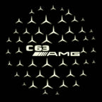 MERCEDES BENZ  C63 AMG LOGO PROJECTOT LIGHTS  (quantity 1 = 1 sets/2 door lights)Nr.03f016