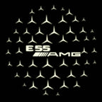 MERCEDES BENZ E55 AMG LOGO PROJECTOT LIGHTS  (quantity 1 = 1 sets/2 door lights)Nr.03f05