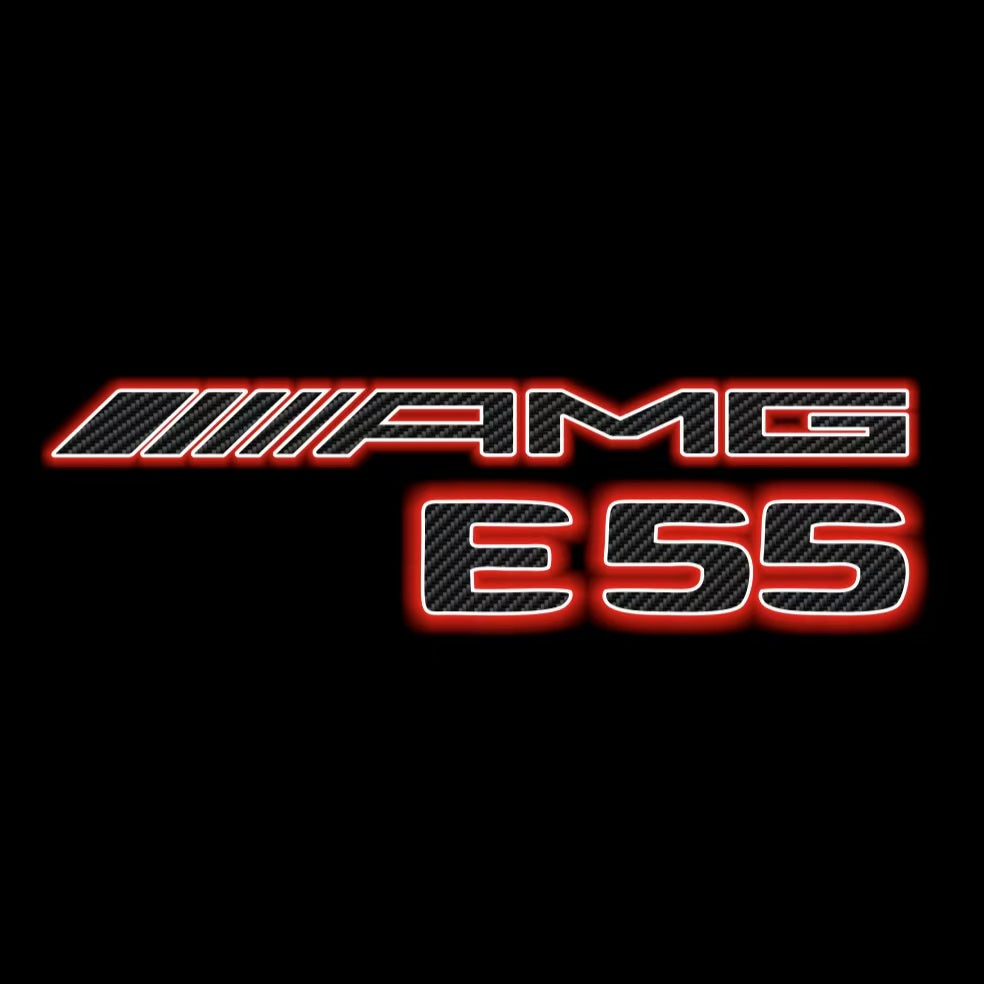 MERCEDES BENZ E55 AMG LOGO PROJECTOT LIGHTS  (quantity 1 = 1 sets/2 door lights)Nr.03f06