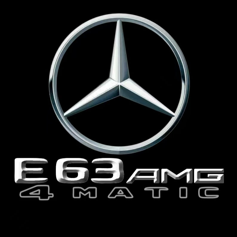 MERCEDES BENZ E63 AMG LOGO PROJECTOT LIGHTS  (quantity 1 = 1 sets/2 door lights)Nr.03f09