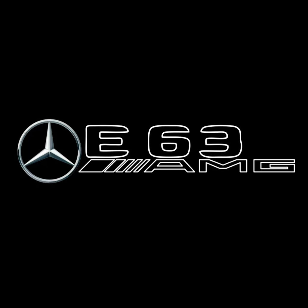 MERCEDES BENZ E63 AMG LOGO PROJECTOT LIGHTS  (quantity 1 = 1 sets/2 door lights)Nr.03f010