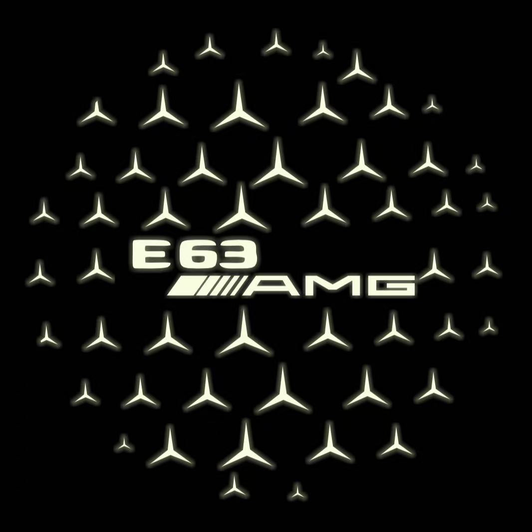 MERCEDES BENZ E63 AMG LOGO PROJECTOT LIGHTS  (quantity 1 = 1 sets/2 door lights)Nr.03f08
