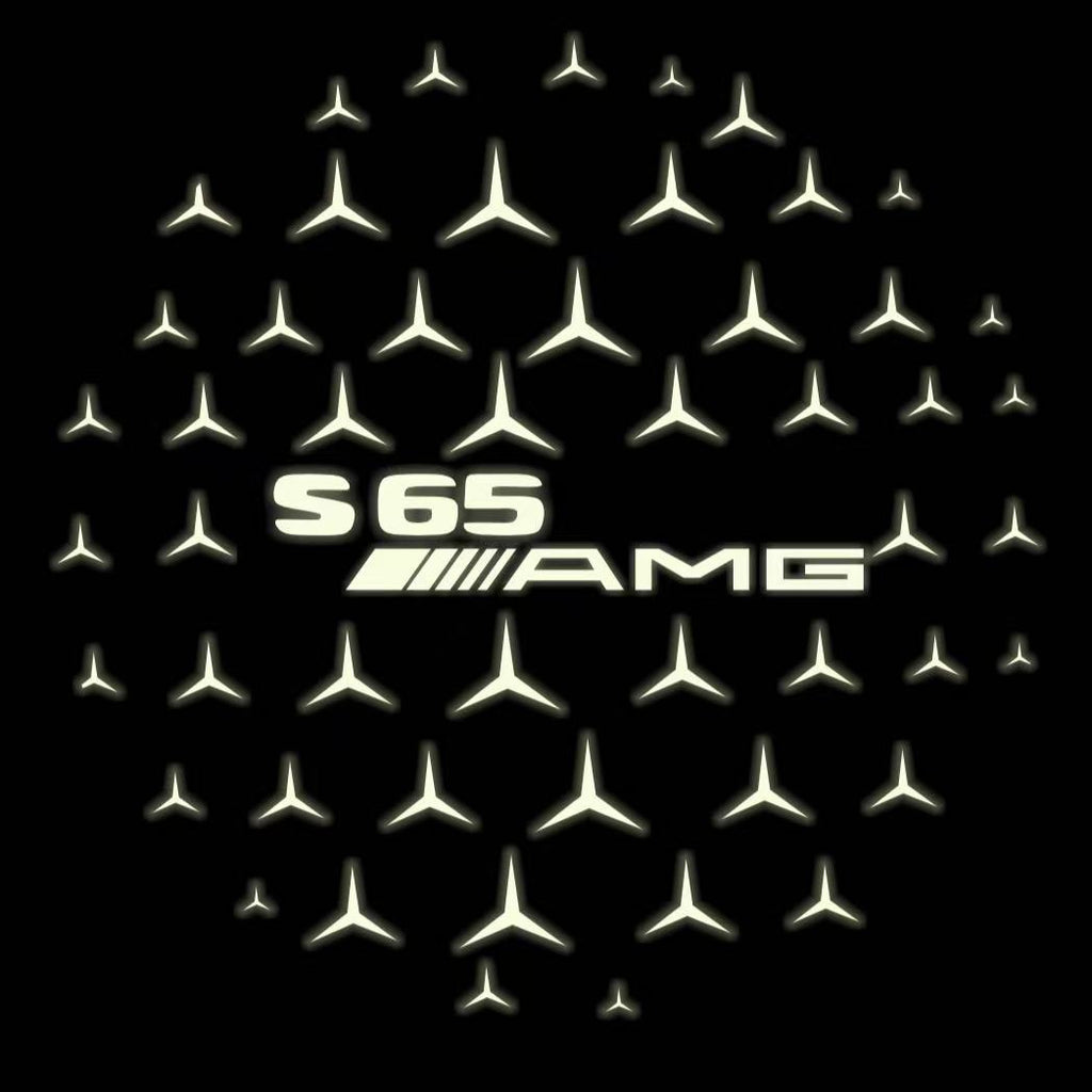 MERCEDES BENZ S 65 AMG LOGO PROJECTOR LIGHTS  (quantity 1 = 1 sets/2 door lights)Nr.03f015