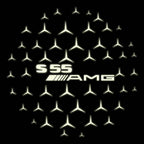 MERCEDES BENZ S 55 AMG LOGO PROJECTOR LIGHTS  (quantity 1 = 1 sets/2 door lights)Nr.03f06