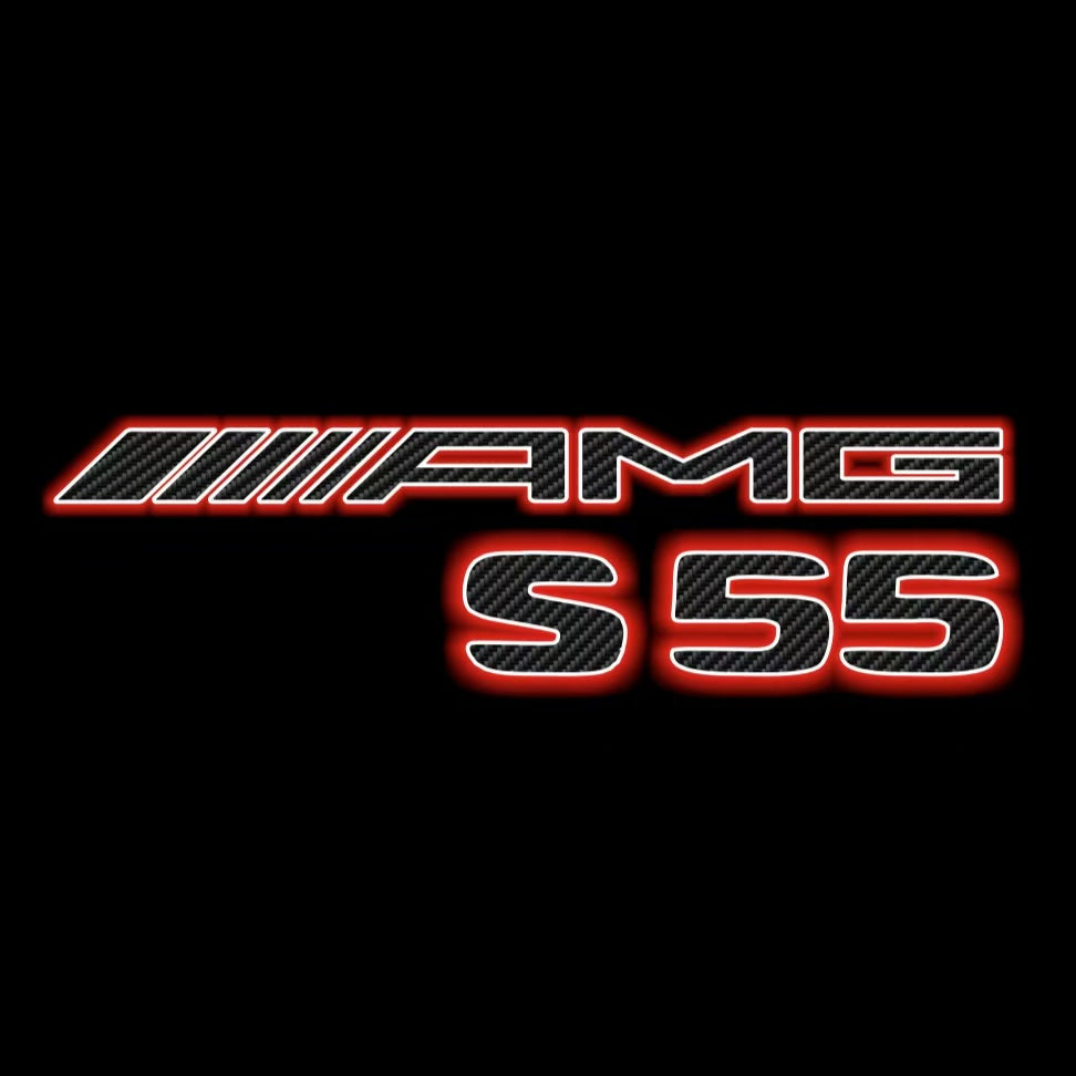 MERCEDES BENZ S 55 AMG LOGO PROJECTOR LIGHTS  (quantity 1 = 1 sets/2 door lights)Nr.03f03
