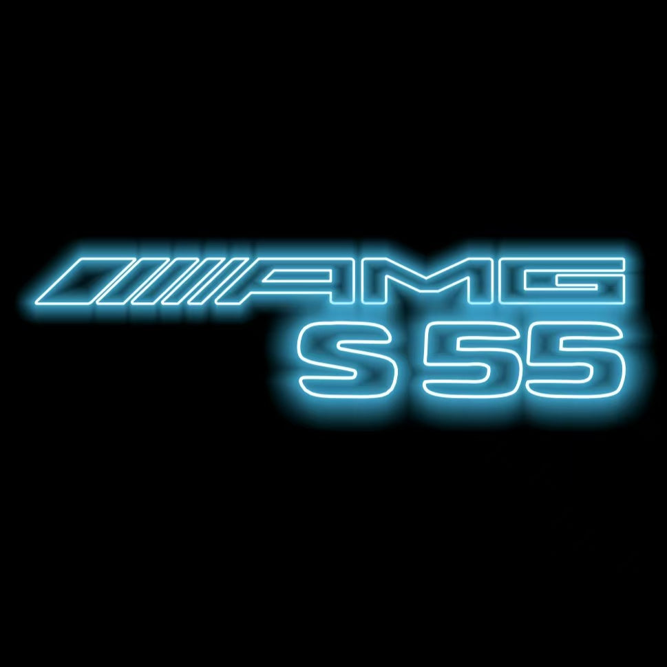 MERCEDES BENZ S 55 AMG LOGO PROJECTOR LIGHTS  (quantity 1 = 1 sets/2 door lights)Nr.03f07