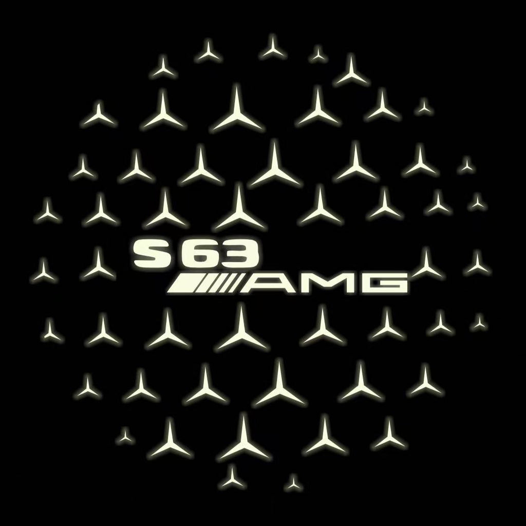 MERCEDES BENZ S 63 AMG LOGO PROJECTOR LIGHTS  (quantity 1 = 1 sets/2 door lights)Nr.03f011