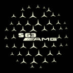 MERCEDES BENZ S 63 AMG LOGO PROJECTOR LIGHTS  (quantity 1 = 1 sets/2 door lights)Nr.03f011