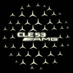 MERCEDES BENZ CLE 53 AMG LOGO PROJECTOT LIGHTS  (quantity 1 = 1 sets/2 door lights)Nr.03f026