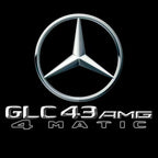 MERCEDES BENZ GLC 43 AMG LOGO PROJECTOR LIGHTS  (quantity 1 = 1 sets/2 door lights)Nr.03f026