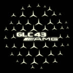MERCEDES BENZ GLC 43 AMG LOGO PROJECTOR LIGHTS  (quantity 1 = 1 sets/2 door lights)Nr.03f028
