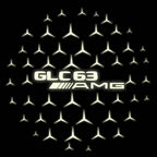 MERCEDES BENZ GLC 63 AMG LOGO PROJECTOR LIGHTS  (quantity 1 = 1 sets/2 door lights)Nr.03f032