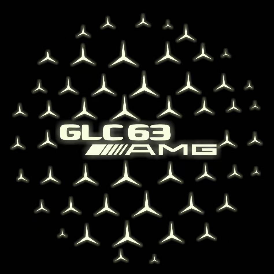 MERCEDES BENZ GLC 63 AMG LOGO PROJECTOR LIGHTS  (quantity 1 = 1 sets/2 door lights)Nr.03f032