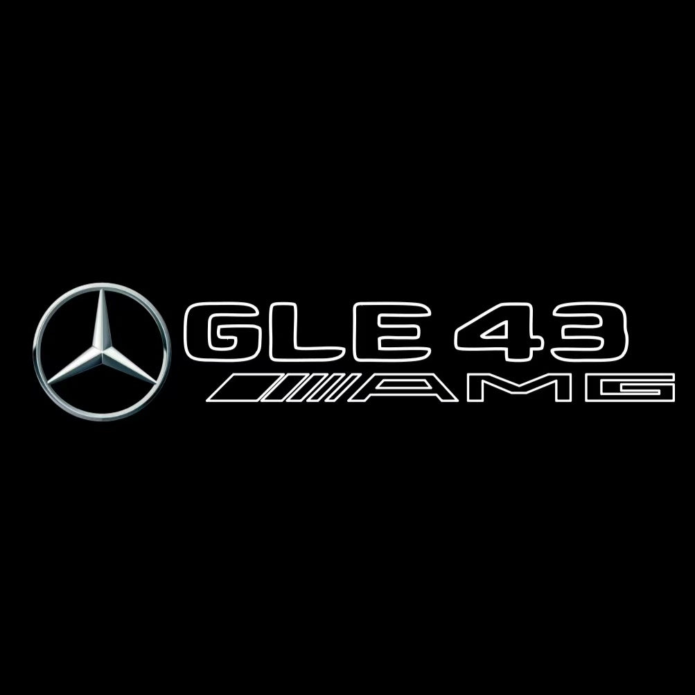 MERCEDES BENZ GLE 43 AMG LOGO PROJECTOR LIGHTS  (quantity 1 = 1 sets/2 door lights)Nr.03f027