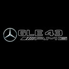 MERCEDES BENZ GLE 43 AMG LOGO PROJECTOR LIGHTS  (quantity 1 = 1 sets/2 door lights)Nr.03f027