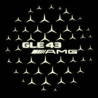 MERCEDES BENZ GLE 43 AMG LOGO PROJECTOR LIGHTS  (quantity 1 = 1 sets/2 door lights)Nr.03f028