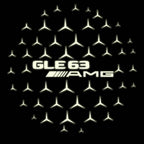 MERCEDES BENZ GLE 63 AMG LOGO PROJECTOR LIGHTS  (quantity 1 = 1 sets/2 door lights)Nr.03f039